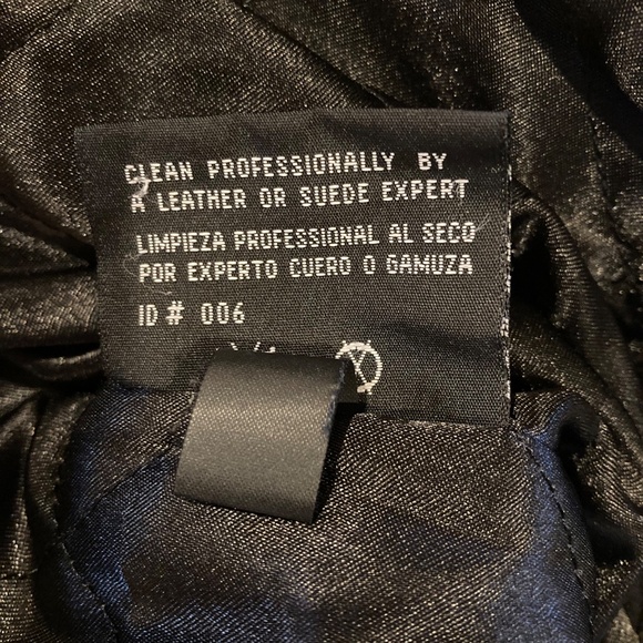 Vintage BILL BLASS Leather Bomber Jacket Black Size XXL - Picture 8 of 15